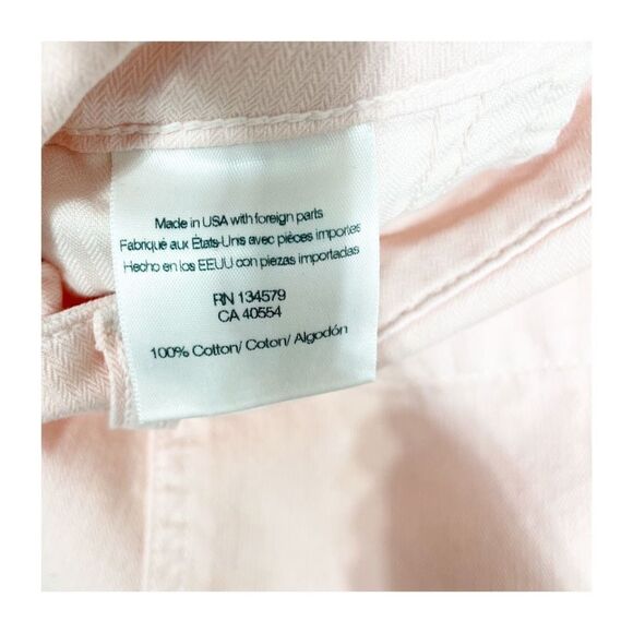 Sundry Pants Casual Cotton Button Zipper Rose Light Pink Cropped Womens Size 29 - Picture 4 of 6